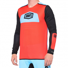 100% R-Core X Jersey Fluo Red / Black S