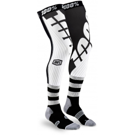  Rev Knee Brace Performance Moto Socks Black / White L/XL