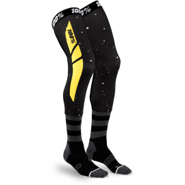  Rev Knee Brace Performance Moto Socks Black / Yellow L/XL