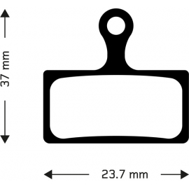 Organic disc brake pads for Shimano 2011 XTR (985 series) callipers