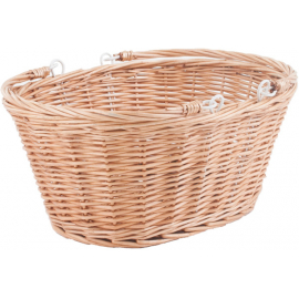 Borough Oval Wicker Basket With Handles And Quick Release Bracket
