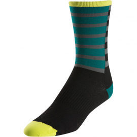 Unisex ELITE Tall Sock  Band Stripe Green  Size L