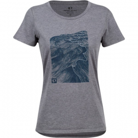Women's Graphic T-Shirt  Grey/Blue  Size L