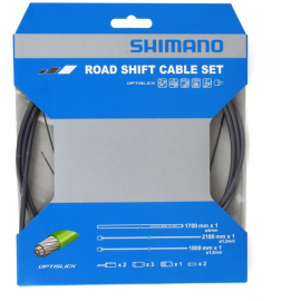 Road gear cable set, OPTISLICK coated inners, grey