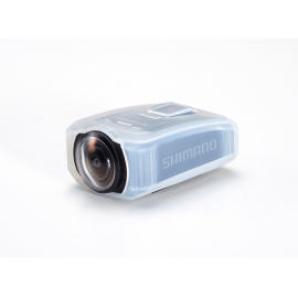 CM-JK01 silicone jacket for CM-1000 Shimano sport camera, clear white