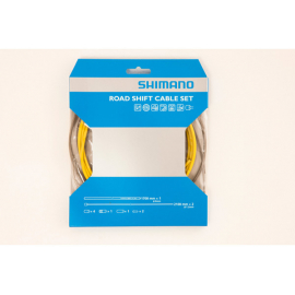Road gear cable set with SIL-TEC coated inner wire, yellow