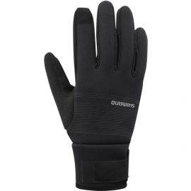 Unisex Windbreak Thermal Gloves, Black, Size XL